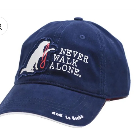 Dog is Good ‘Never Walk Alone' Cap Adjustable Ball Cap OS Dog Lover Casual - Picture 4 of 8